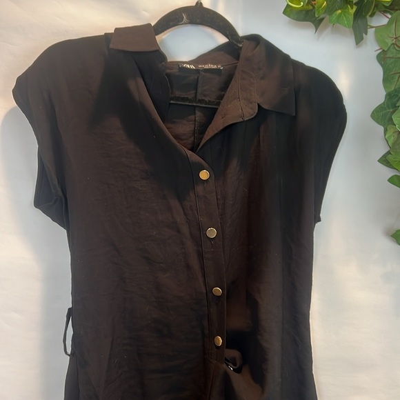 Zara Black Short Jumpsuit - Picture 5 of 9